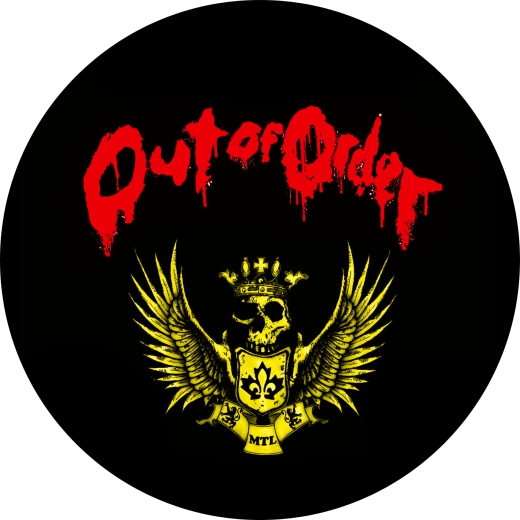 Out Of Order Motiv 2 Anstecker mit Sicherheitsnadel Ø 25 mm