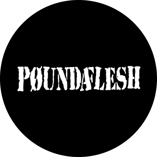 Poundaflesh Motiv 5 Anstecker mit Sicherheitsnadel Ø 25 mm