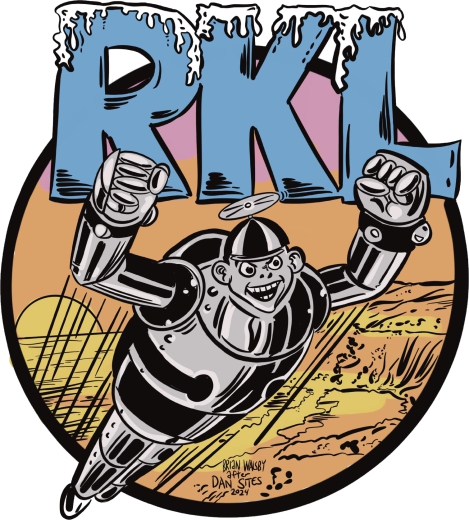 Rich Kids On LSD RKL R.K.L. Motiv 3 Anstecker mit Sicherheitsnadel Ø 25 mm