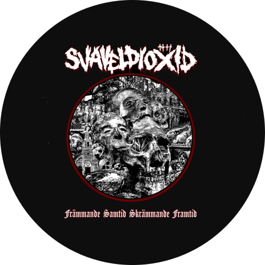 Svaveldioxid Motiv 1 Anstecker mit Sicherheitsnadel Ø 25 mm