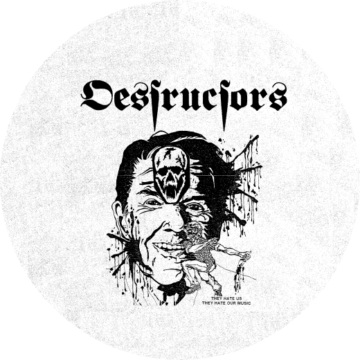 Destructors Motiv 3 Anstecker mit Sicherheitsnadel Ø 25mm