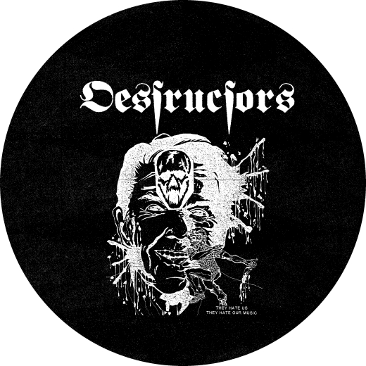 Destructors Motiv 4 Anstecker mit Sicherheitsnadel Ø 25mm