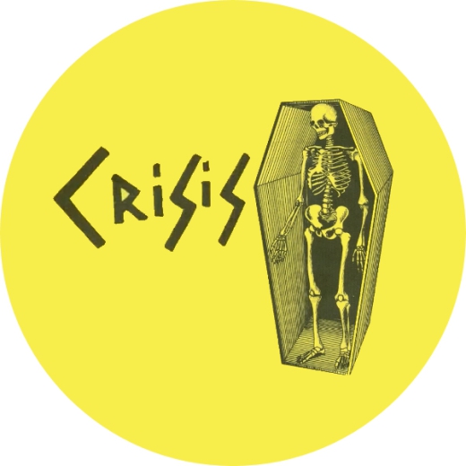 Crisis Motiv 2 Anstecker mit Sicherheitsnadel Ø 25mm