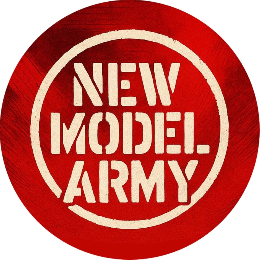 New Model Army Motiv 92 Anstecker mit Sicherheitsnadel Ø 25 mm