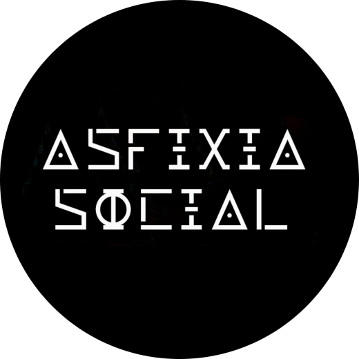 Asfixia Social Motiv 1 Anstecker mit Sicherheitsnadel Ø 25 mm