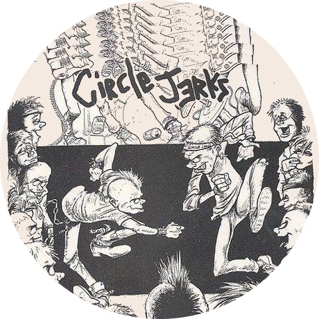 Circle Jerks Motiv G Anstecker mit Sicherheitsnadel Ø 25mm