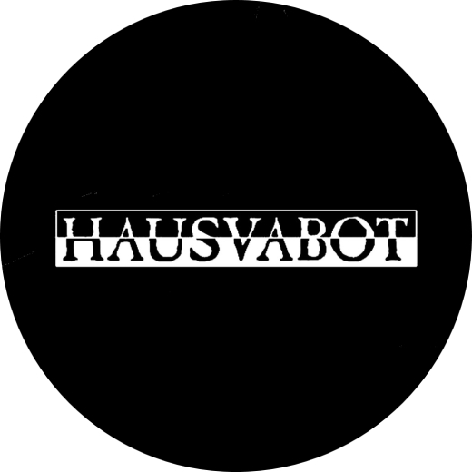 Hausvabot Motiv 1 Anstecker mit Sicherheitsnadel Ø 25 mm