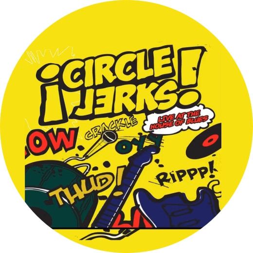 Circle Jerks Motiv H Anstecker mit Sicherheitsnadel Ø 25mm
