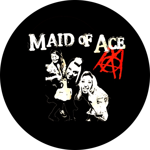 Maid Of Ace Motiv 2 Anstecker mit Sicherheitsnadel Ø 25mm