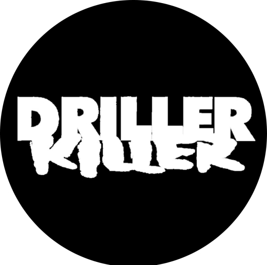 Driller Killer Motiv 2 Anstecker mit Sicherheitsnadel Ø 25mm