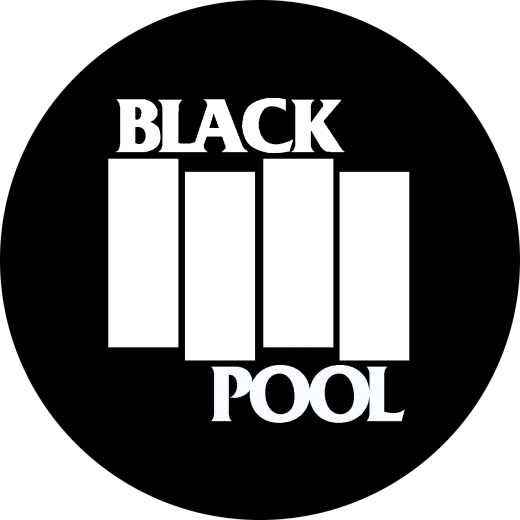 Blackpool Motiv 2 Anstecker mit Sicherheitsnadel Ø 25 mm