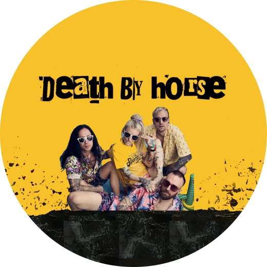 Death By Horse Motiv 3 Anstecker mit Sicherheitsnadel Ø 25 mm