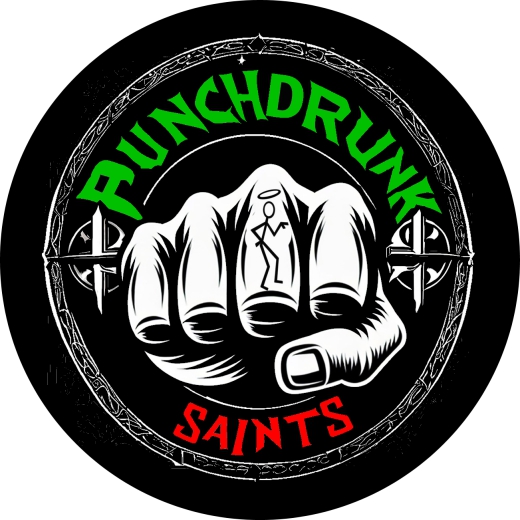 Punchdrunk Saints Motiv 2 Anstecker mit Sicherheitsnadel Ø 25 mm