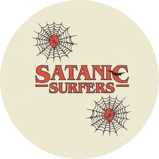 Satanic Surfers Motiv 2 Anstecker mit Sicherheitsnadel Ø 25mm