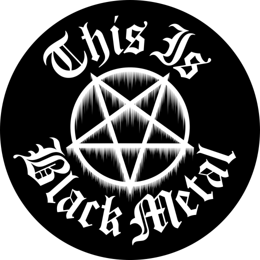 Black Metal Motiv 2 Anstecker mit Sicherheitsnadel Ø 25 mm