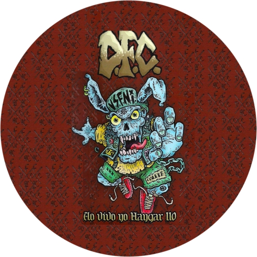 D.F.C. Distrito Federal Caos Motiv 1 Anstecker mit Sicherheitsnadel Ø 25 mm