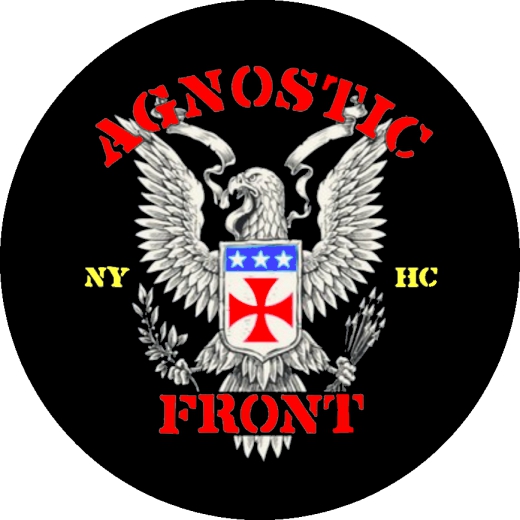 Agnostic Front Motiv 9 Anstecker mit Sicherheitsnadel Ø 25mm