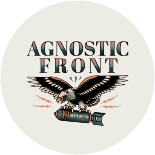Agnostic Front Motiv C Anstecker mit Sicherheitsnadel Ø 25mm