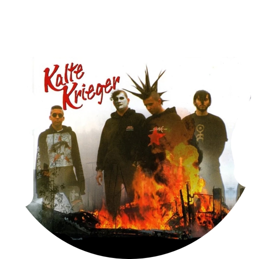 Kalte Krieger Motiv 1 Anstecker mit Sicherheitsnadel Ø 25 mm