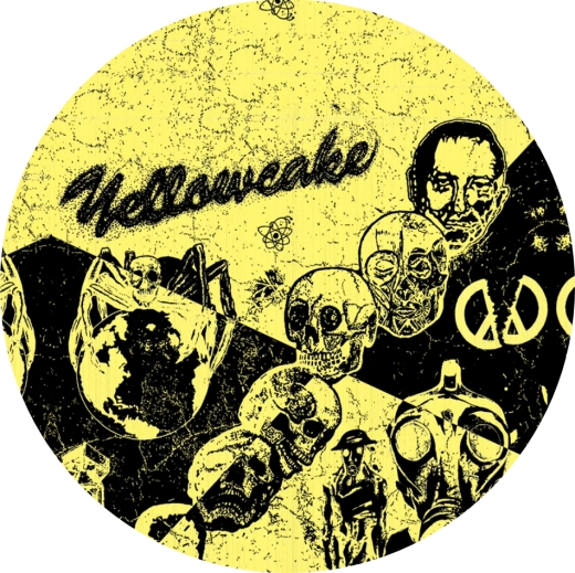 Yellowcake Motiv 1 Anstecker mit Sicherheitsnadel Ø 25 mm