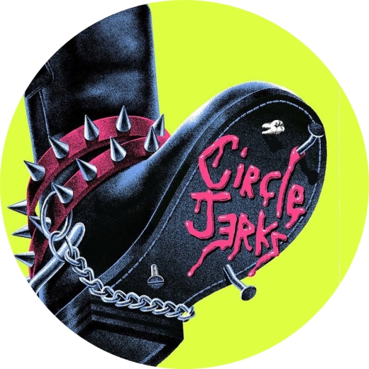 Circle Jerks Motiv I Anstecker mit Sicherheitsnadel Ø 25mm