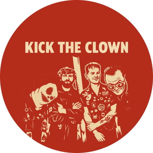 Kick The Clown Motiv 1 Anstecker mit Sicherheitsnadel Ø 25 mm
