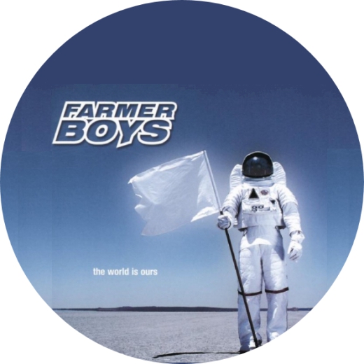 Farmer Boys Motiv 1 Anstecker mit Sicherheitsnadel Ø 25 mm