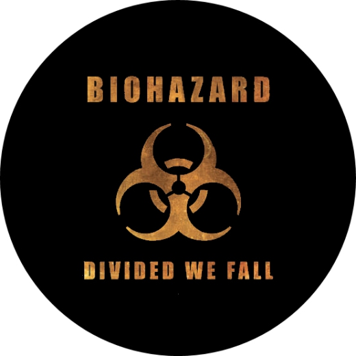 Biohazard Motiv 2 Anstecker mit Sicherheitsnadel Ø 25mm
