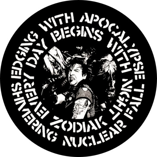 Zodiak Motiv 1 Anstecker mit Sicherheitsnadel Ø 25 mm