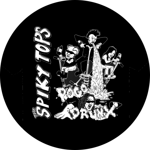 Spiky Tops Motiv 3 Anstecker mit Sicherheitsnadel Ø 25mm