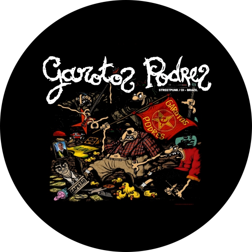 Garotos Podres Motiv 3 Anstecker mit Sicherheitsnadel Ø 25 mm