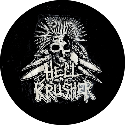 Hellkrusher Motiv 2 Anstecker mit Sicherheitsnadel Ø 25 mm