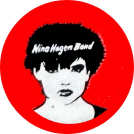 Hagen, Nina Hagen Band Motiv 4 Anstecker mit Sicherheitsnadel Ø 25 mm