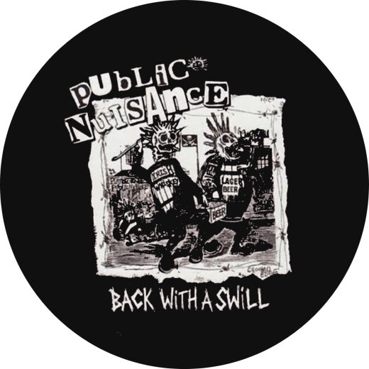 Public Nuisance Motiv 1 Anstecker mit Sicherheitsnadel Ø 25 mm