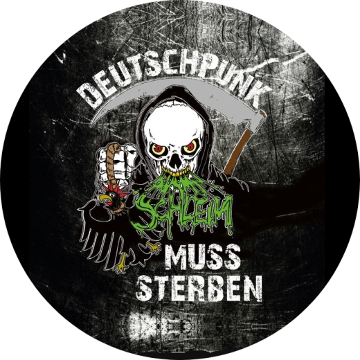 Schleim Motiv 1 Anstecker mit Sicherheitsnadel Ø 25mm