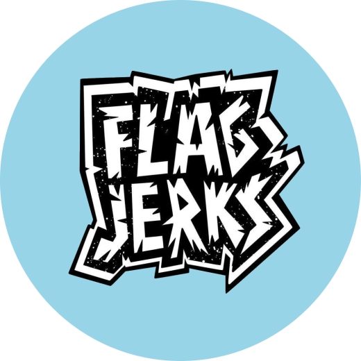 Flag Jerks Motiv 1 Anstecker mit Sicherheitsnadel Ø 25 mm