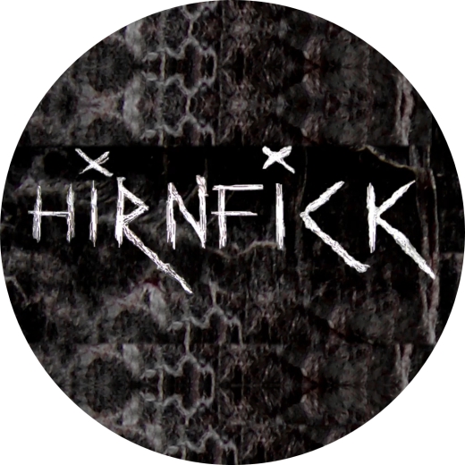 Hirnfick Motiv 1 Anstecker mit Sicherheitsnadel Ø 25 mm