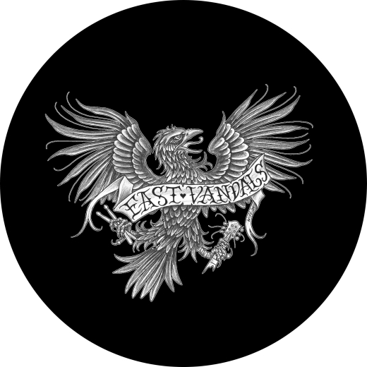 East Vandals Motiv 1 Anstecker mit Sicherheitsnadel Ø 25 mm