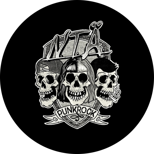 N.T.Ä. Motiv 5 Anstecker mit Sicherheitsnadel Ø 25 mm