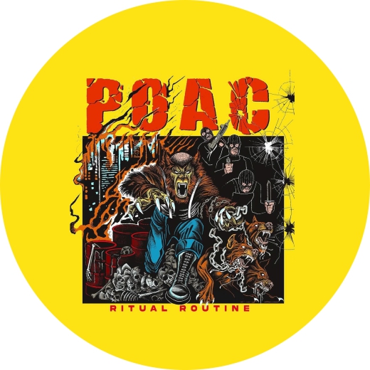 POAC Plant On A Chain Motiv 1 Anstecker mit Sicherheitsnadel Ø 25 mm