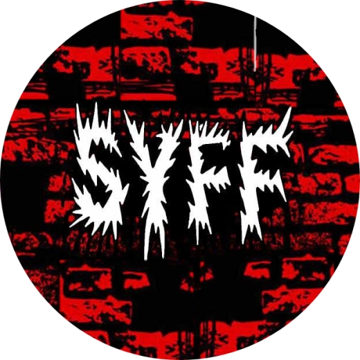 Syff Motiv 1 Anstecker mit Sicherheitsnadel Ø 25 mm