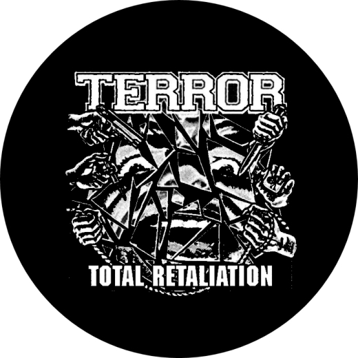 Terror Motiv 4 Anstecker mit Sicherheitsnadel Ø 25mm