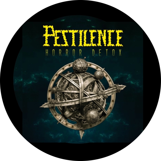 Pestilence Motiv 2 Anstecker mit Sicherheitsnadel Ø 25 mm