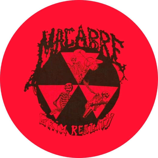 Macabre Motiv 1 Grim Reaper Anstecker mit Sicherheitsnadel Ø 25 mm