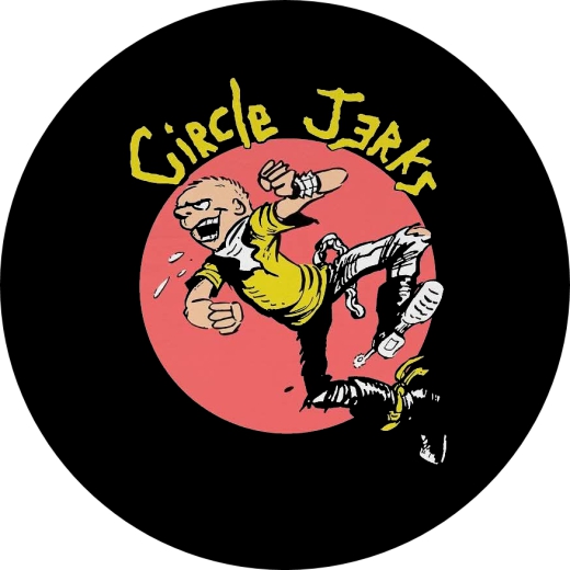 Circle Jerks Motiv J Anstecker mit Sicherheitsnadel Ø 25mm
