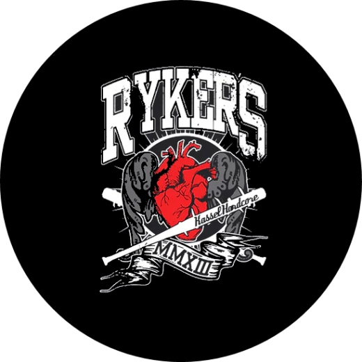 Ryker´s Rykers Motiv 1 Anstecker mit Sicherheitsnadel Ø 25 mm