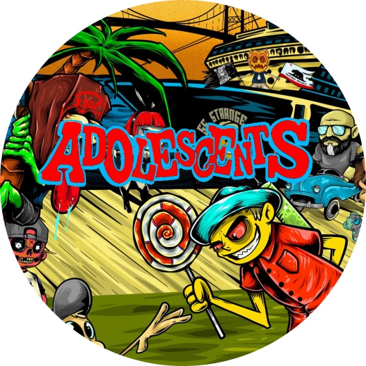 Adoloscents Motiv 5 Anstecker mit Sicherheitsnadel Ø 25 mm