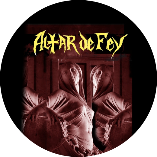 Altar De Fey Motiv 4 Anstecker mit Sicherheitsnadel Ø 25 mm