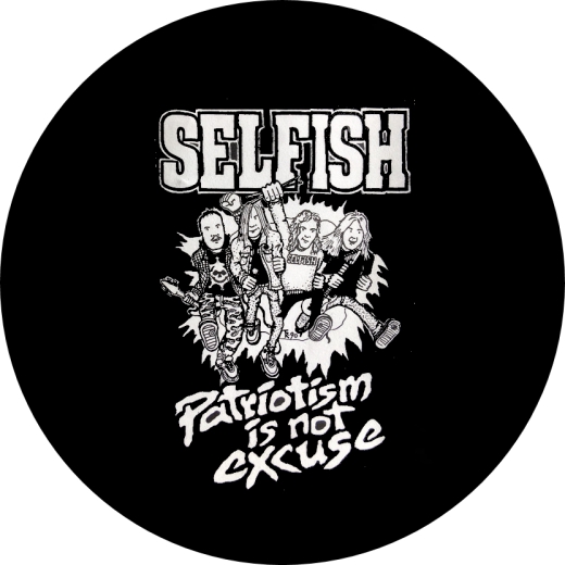 Selfish Motiv 1 Anstecker mit Sicherheitsnadel Ø 25 mm