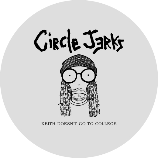 Circle Jerks Motiv M Anstecker mit Sicherheitsnadel Ø 25mm